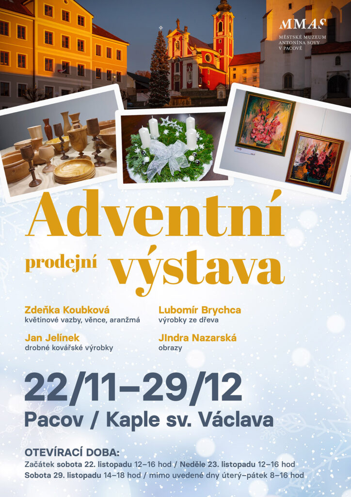 Adventní prodejní výstava v kapli sv. Václava v Pacově
